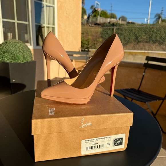 Christian Louboutin Pigalle Plato 120 Nude